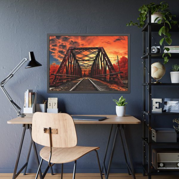 10907781409130831280_2048.jpeg Autumn Bridge Art I Framed Poster