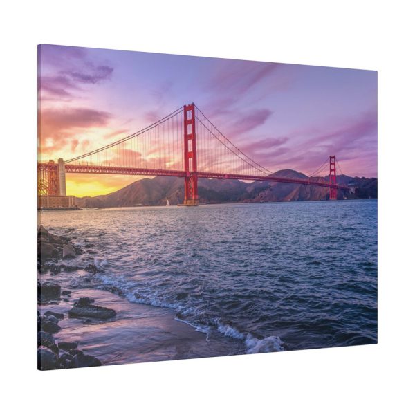 11035622775322288431_2048.jpeg Sunset Over Golden Gate Bridge Standard Canvas
