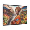 Marketplace With Fruit Stalls I Framed Canvas