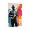 110935568715110936_2048.jpeg Abstract Saxophone Jazz Player Art Poster