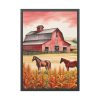 11097009730879702110_2048-1.jpeg Farm Barn With Horse Framed Poster