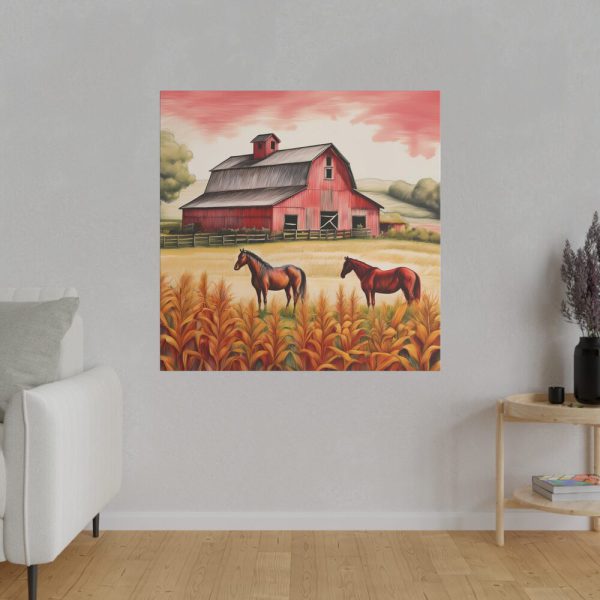 11135847665862087988_2048.jpeg Farm Barn With Horse Standard Canvas