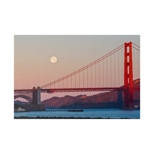 11146814380307134323_2048.jpeg Full Moon Over Golden Gate Bridge Standard Canvas