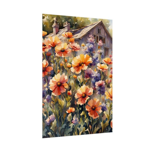 11153457211946967130_2048.jpeg Cottage With Meadow Flowers Poster
