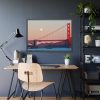 11286500482917610460_2048.jpeg Full Moon Over Golden Gate Bridge Framed Poster