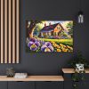 Pansy Cottage Framed Canvas