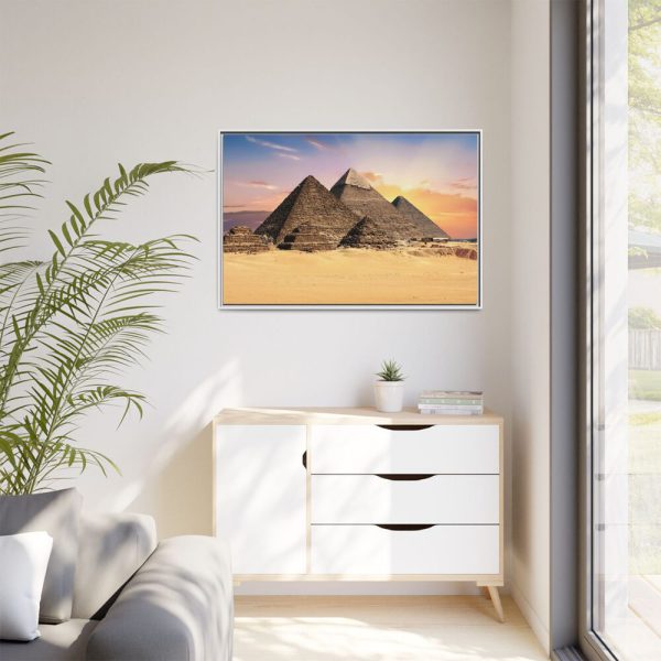 11426791357083347013_2048.jpeg Egyptian Pyramids Framed Canvas