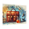 11597837955042797852_2048.jpeg Illustration of Large Leather Bag Poster