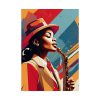 1169052402928562433_2048.jpeg Beautiful Black Woman Jazz Musician Poster
