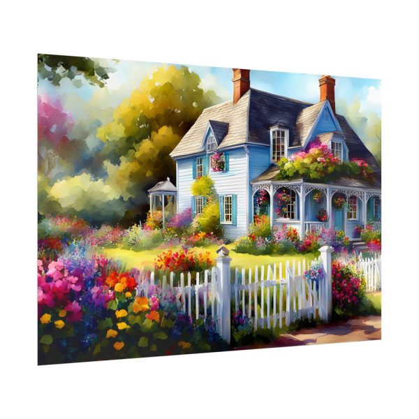 11700866859388984119_2048.jpeg Cottage With Flower Garden Poster