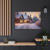 11808427050651836407_2048.jpeg Half Timbered Cottage In Winter Framed Canvas