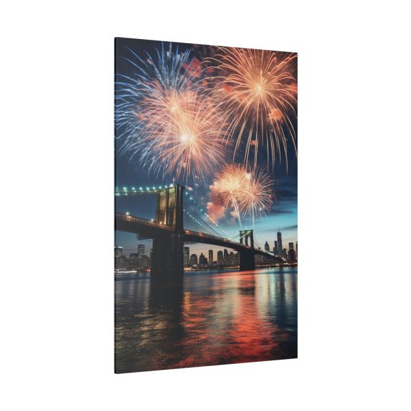 Brooklyn Bridge NYC Fireworks Standard Canvas