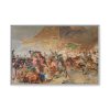 Battle Pyramids Framed Canvas