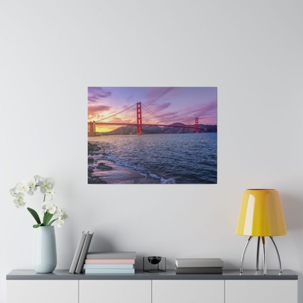 12224770952866654276_2048.jpeg Sunset Over Golden Gate Bridge Standard Canvas