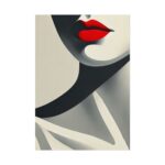 Minimalist of Woman's Lower Face Poster - Image 11