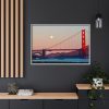 12303872503756110921_2048.jpeg Full Moon Over Golden Gate Bridge Framed Canvas