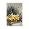 1231681779978409096_2048.jpeg Graceful Woman in Bright Yellow Dress Standard Canvas