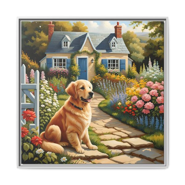 12412467785475882242_2048.jpeg Cottage Garden Framed Canvas