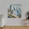 12463559858048643314_2048.jpeg Modern Pyramids in Contemporary Setting Standard Canvas
