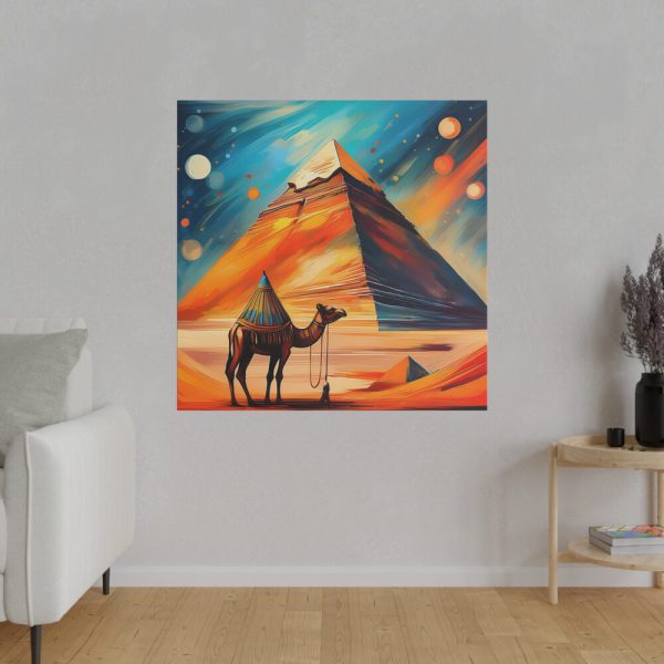 12554655600707343459_2048.jpeg Camel and Pyramid Standard Canvas
