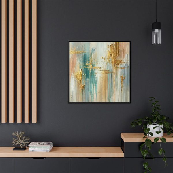 12636280793005536018_2048.jpeg Textured Vertical Brushstroke Effect Framed Canvas