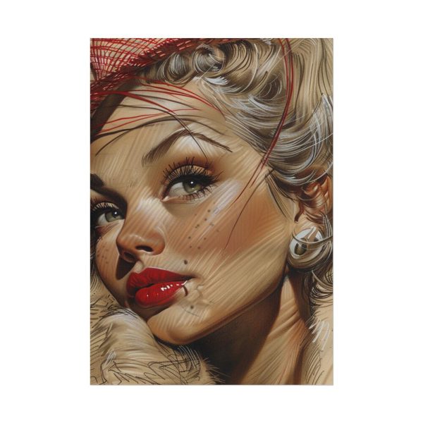 Vintage Glamor Portrait Poster