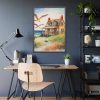 12731255927000904596_2048-1.jpeg Summer Seaside Cottage Framed Poster