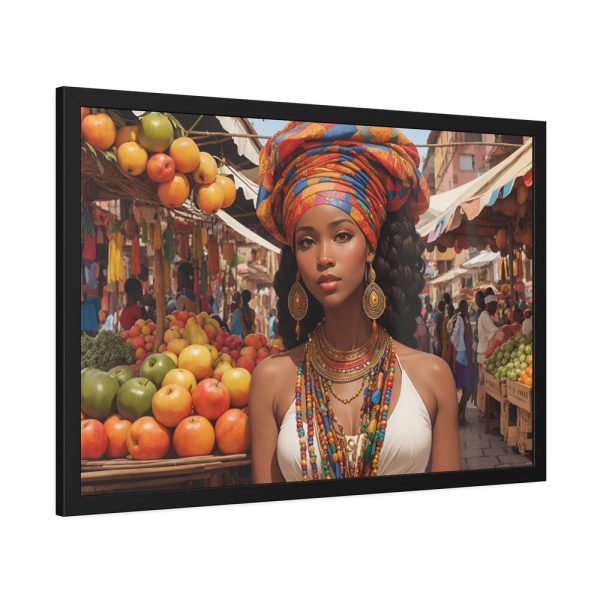 1279457598731736583_2048.jpeg Marketplace With Fruit Stalls II Framed Poster