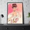 12907998074607794153_2048.jpeg Female Glamour Face Framed Poster