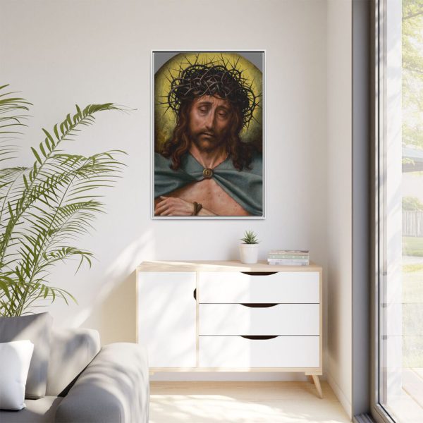 13049651813876696099_2048.jpeg Christ as the Man of Sorrows by Quentin Metsys Framed Canvas