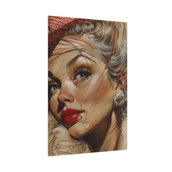 Vintage Glamor Portrait Poster