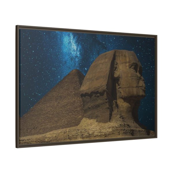 13189416931380649238_2048.jpeg Pyramids of Giza Framed Canvas