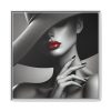 1339658528586474228_2048.jpeg High-Fashion Portrait of Woman Framed Canvas