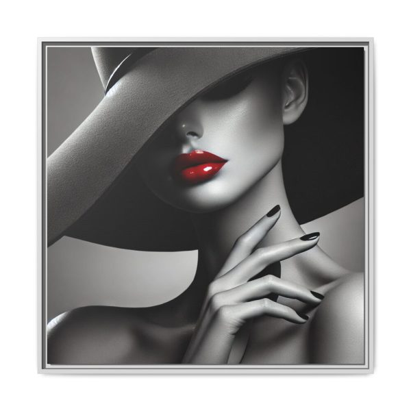 1339658528586474228_2048.jpeg High-Fashion Portrait of Woman Framed Canvas