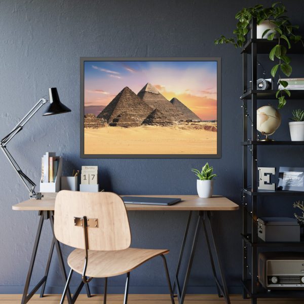 13404817223129803960_2048.jpeg Egyptian Pyramids Framed Poster