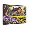 Pansy Cottage Framed Canvas