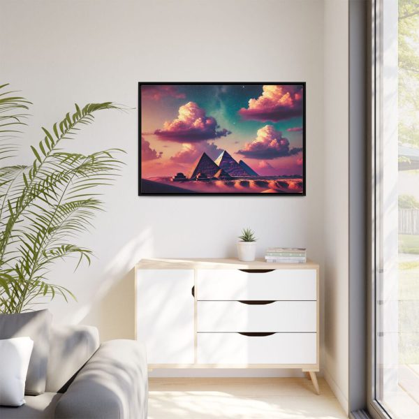 13557750601644755001_2048.jpeg Pyramids During Evening Framed Canvas