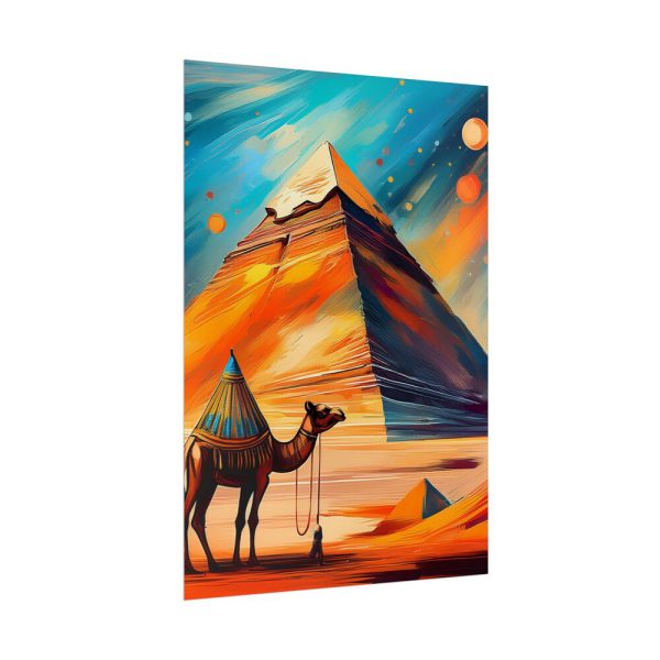 13557764029267829879_2048.jpeg Camel and Pyramid Poster