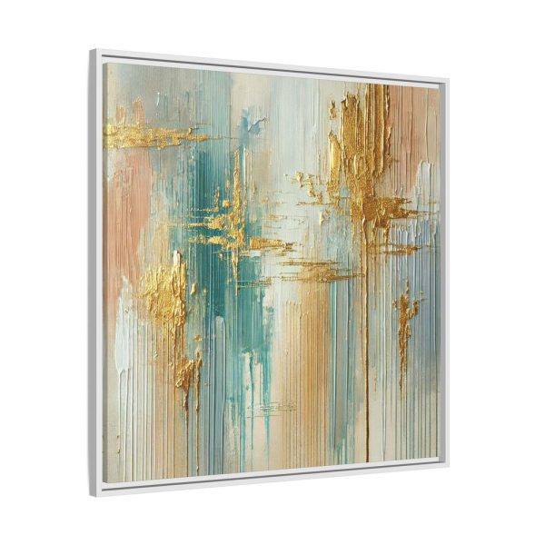13642016694816681733_2048.jpeg Textured Vertical Brushstroke Effect Framed Canvas