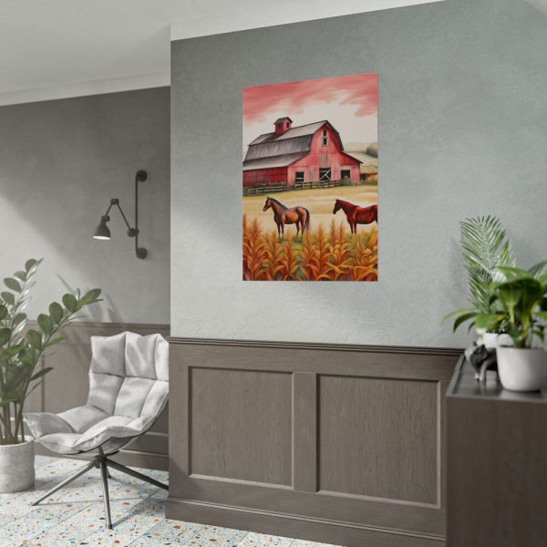 13814618986736366832_2048.jpeg Farm Barn With Horse Poster
