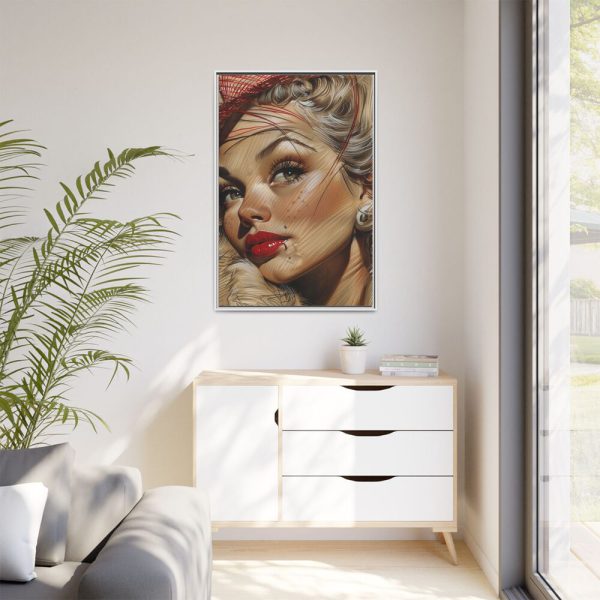 13918502446072334709_2048.jpeg Vintage Glamor Portrait Framed Canvas