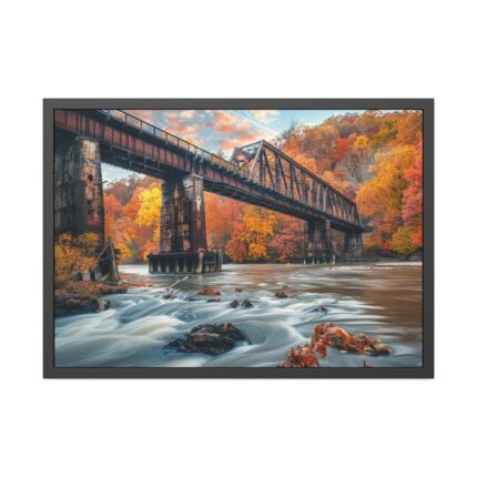 Autumn Bridge Art II Framed Poster