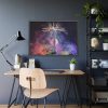 Fireworks at Eiffel Tower Framed Poster