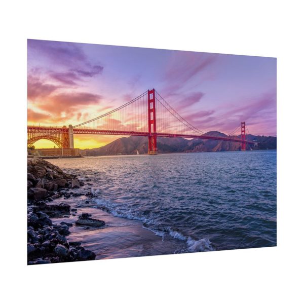 14173798274528885650_2048.jpeg Sunset Over Golden Gate Bridge Poster