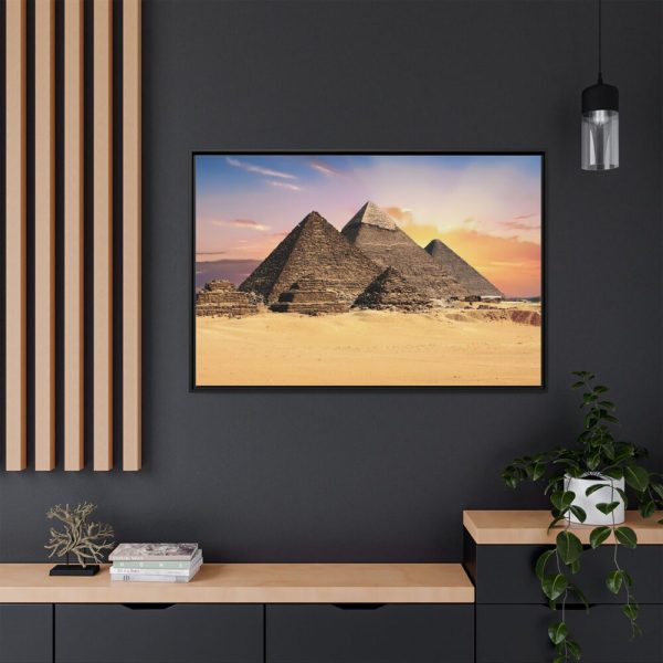 14277200932972289171_2048.jpeg Egyptian Pyramids Framed Canvas