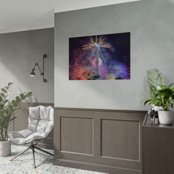 Fireworks at Eiffel Tower Poster