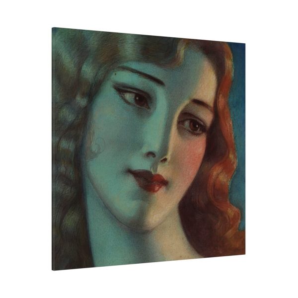 Head of Girl With Long Blonde Hair Standard Canvas