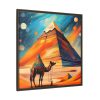 14439838195760740715_2048.jpeg Camel and Pyramid Framed Canvas