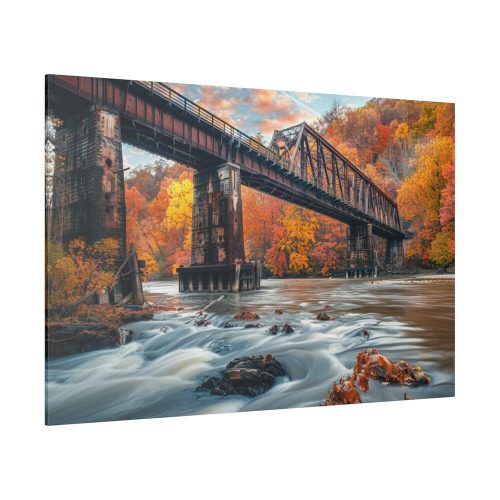 14491466485866522346_2048.jpeg Autumn Bridge Art II Standard Canvas
