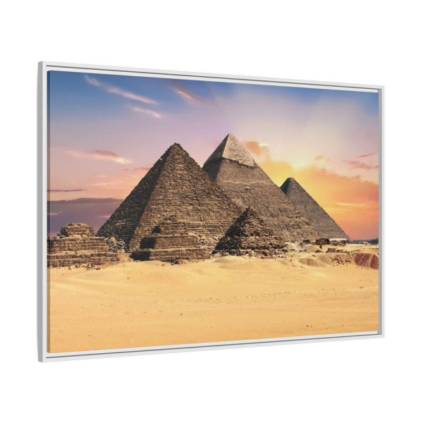 14634812778503028243_2048.jpeg Egyptian Pyramids Framed Canvas